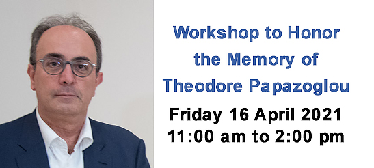 FORTH_ITE's tweet photo. The Foundation for Research and Technology - Hellas (FORTH) cordially invites you to an online Workshop to Honor the Memory of Theodore Papazoglou on Friday 16 April 2021 from 11:00 am to 2:00 pm
More:  https://t.co/JTgSpcae5Q https://t.co/6Oqd3vzK9M
