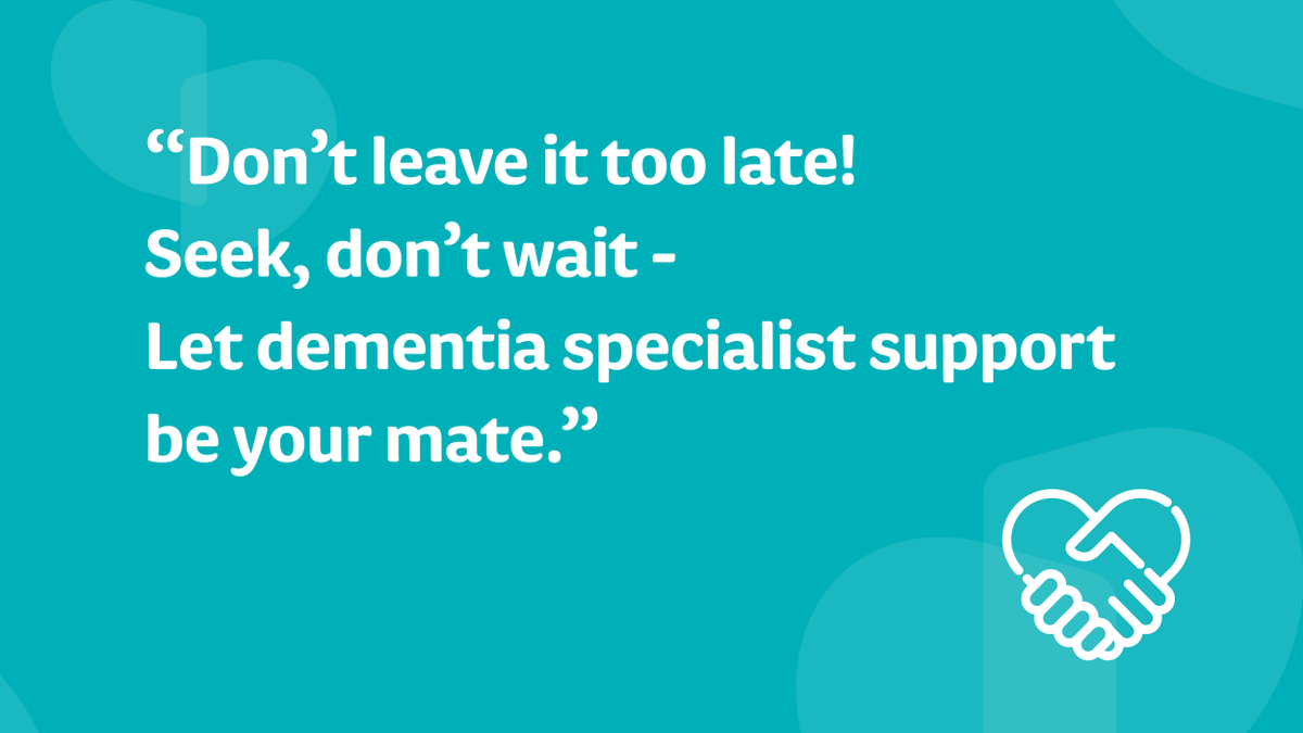 DementiaUK's tweet photo. Admiral Nurse @JoeCost55776226 shared his (rhyming!) top tip for carers of people with #dementia about reaching out for support as early as possible after a #diagnosis of dementia. Find out more about how Dementia UK can support you here: https://t.co/j3MuPuSITY. #DementiaSupport https://t.co/UCh18SooqO