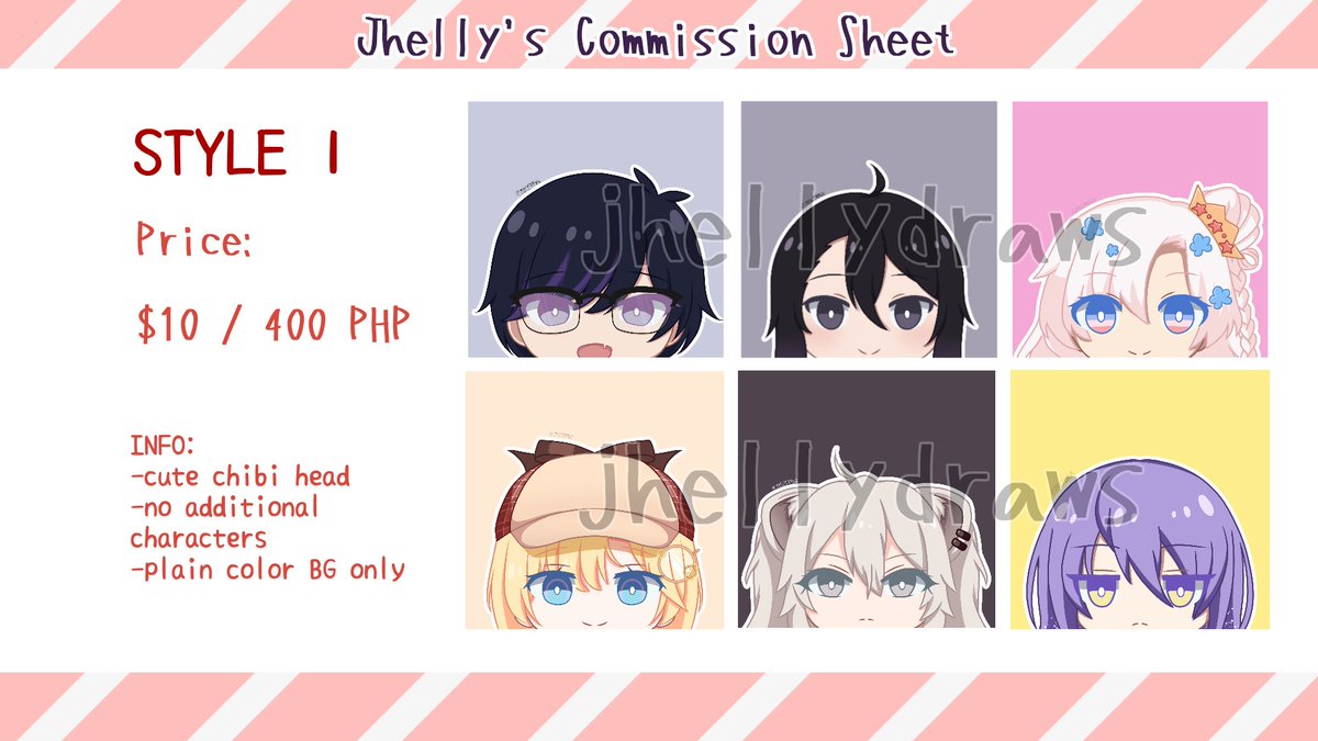 jhellydraws's tweet image. ✨ COMMISSIONS ARE OPEN ✨

HELLO I AM BACK FROM BEING HIATUS!! My 4th batch of commissions is finally open for 5 slots only!
DM me if interested~!

#commissionsopen #commissionme #artph #artphcommissions