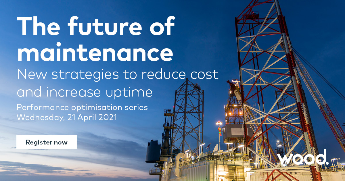 Woodplc's tweet image. Are you ready to let go of the status quo? 

Register now for a free webinar on Wednesday, 21 April, to learn how to use #digitalisation, self-diagnostics and remote monitoring to optimise your #maintenance activities: fal.cn/3eEkF