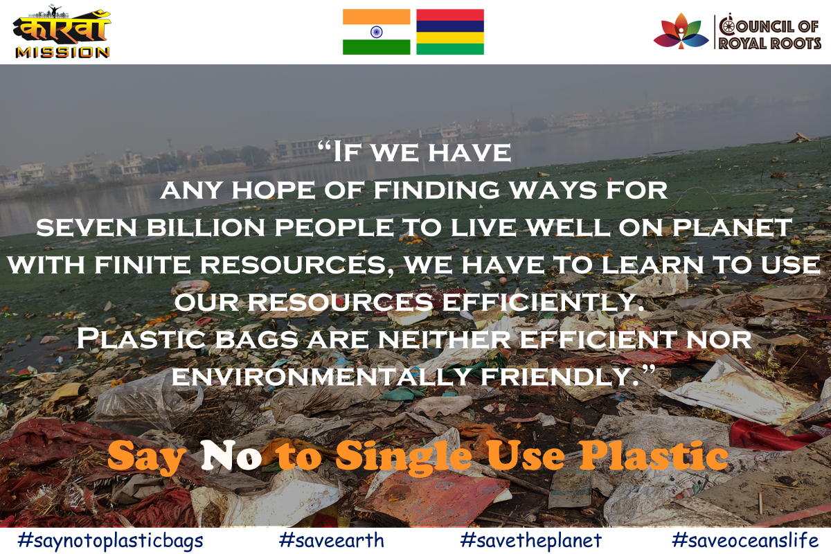 KarwaanMission's tweet photo. “If we have any hope of finding ways for seven billion people to live well on the #planet with finite resources, we have to learn to use our resources efficiently. #Plastic_bags are neither efficient nor #environmentally friendly.”
#Karwaanmission #Saynotosingleuseplastic https://t.co/1BkSOcB43S