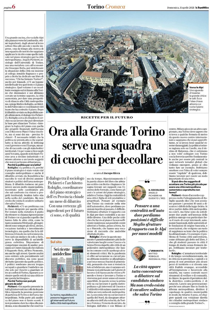 FULL - Future Urban Legacy Lab (@urbanlegacylab) on Twitter photo tM+
TORINO METROPOLI AUMENTATA
<a href="/MRobiglio/">Matteo Robiglio</a> e <a href="/AngeloPichierri/">Angelo Pichierri</a> in conversazione su <a href="/rep_torino/">Repubblica Torino</a>.
Il dibattito completo sul piano qui👇
full.polito.it/reader/dibatti… tM+
TORINO METROPOLI AUMENTATA
<a href="/MRobiglio/">Matteo Robiglio</a> e <a href="/AngeloPichierri/">Angelo Pichierri</a> in conversazione su <a href="/rep_torino/">Repubblica Torino</a>.
Il dibattito completo sul piano qui👇
full.polito.it/reader/dibatti…