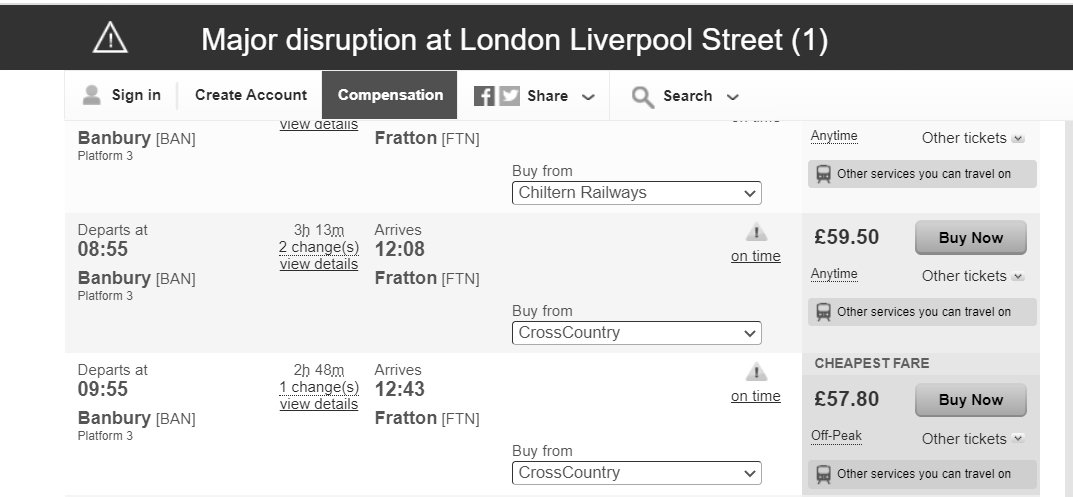 Many thanks to National Rail for making all my future talks on why senior staff need to understand  digital accessibility much, much easier.