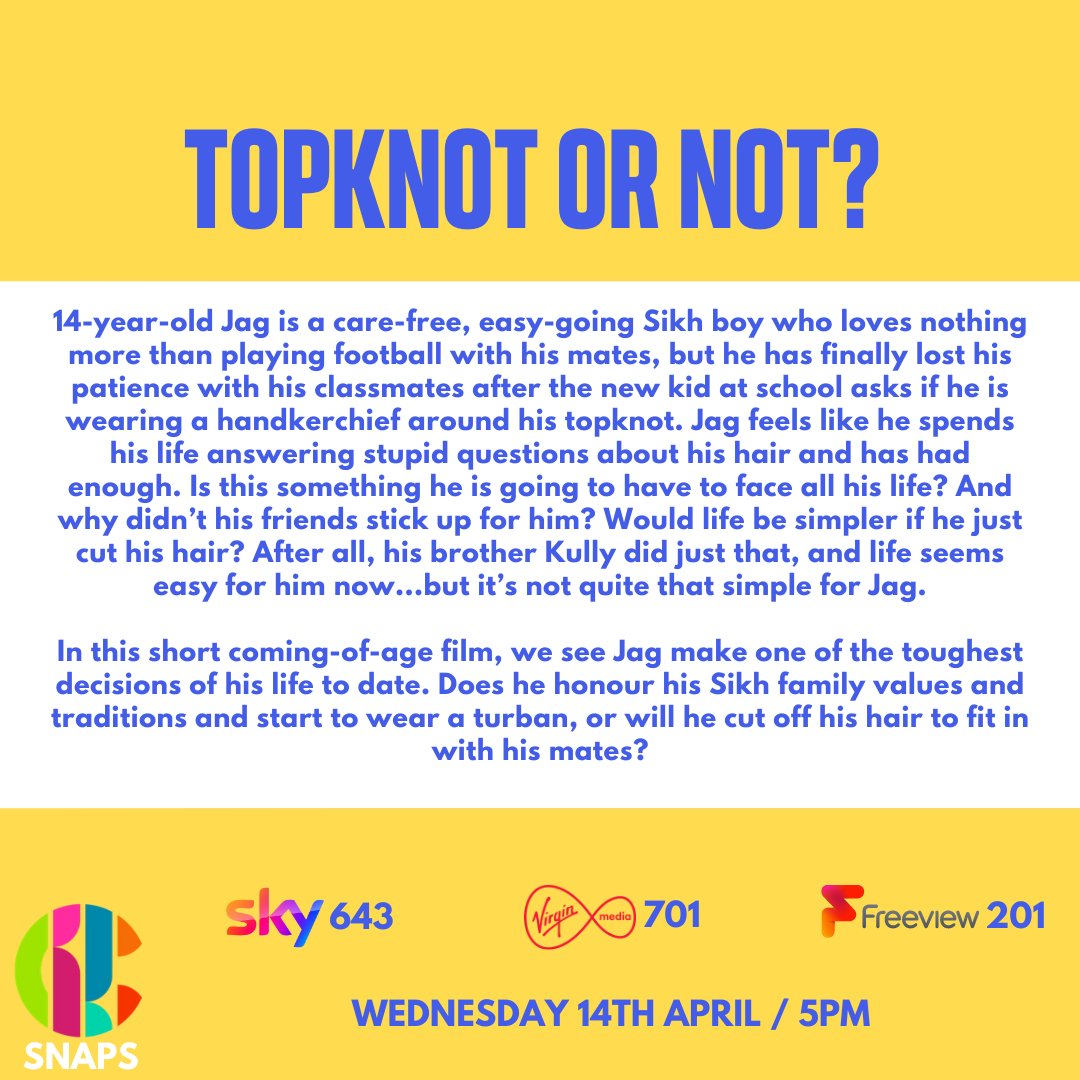 Really excited share the news on something special I've been working on for the last few months. It's my first script to screen project airing Wednesday at 5pm on <a href="/CBBC/">CBBC</a> 

bbc.co.uk/programmes/m00…

More soon! ✨

#CBBC #CBBCSnaps #Snaps #NewVoices #NewStories 
#Sikh #Writer
