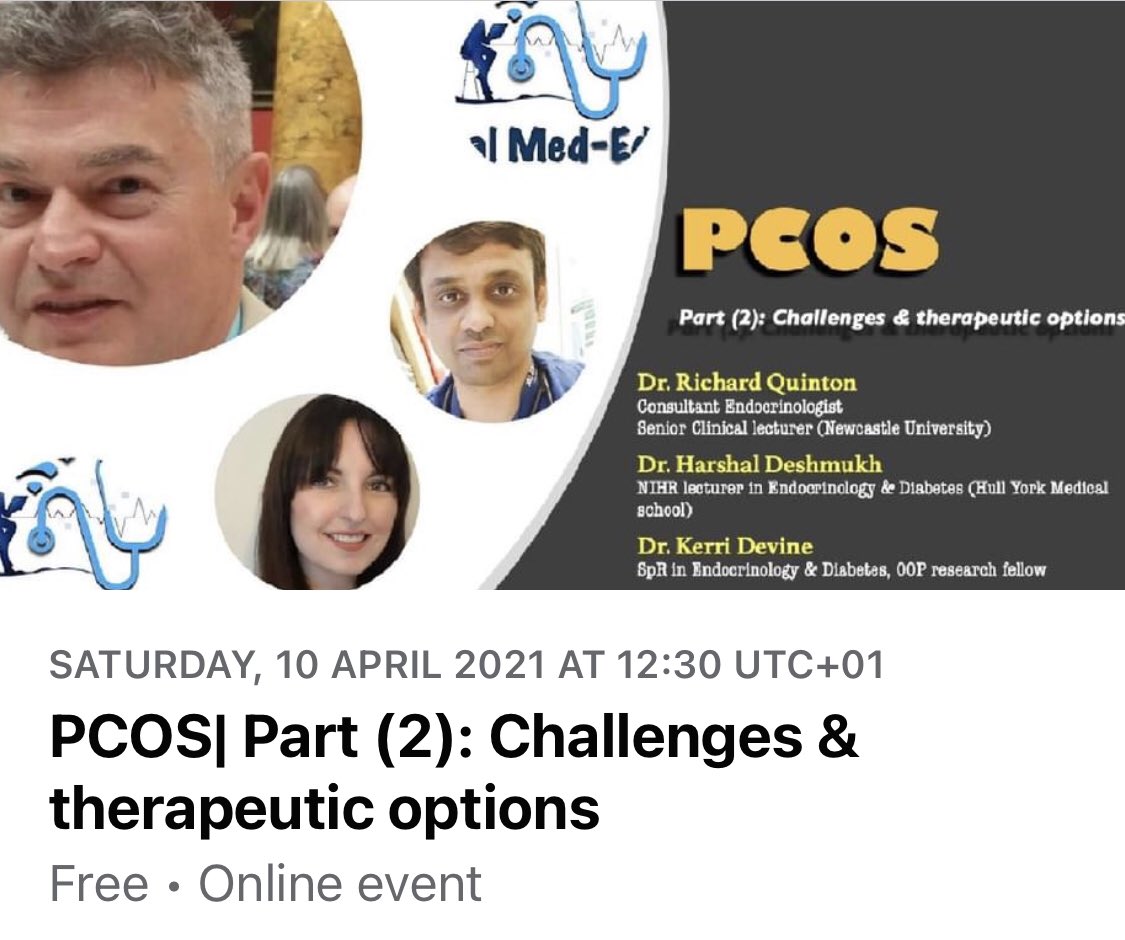 AZMIAmara's tweet photo. https://t.co/xUWDLn3v1D recorded webinar.
@harshaldeshmukh @endo_kerri @ahmed_alsharefi @Virtual_MedEd @EndocrineNE https://t.co/ZO5VQOwQ2I