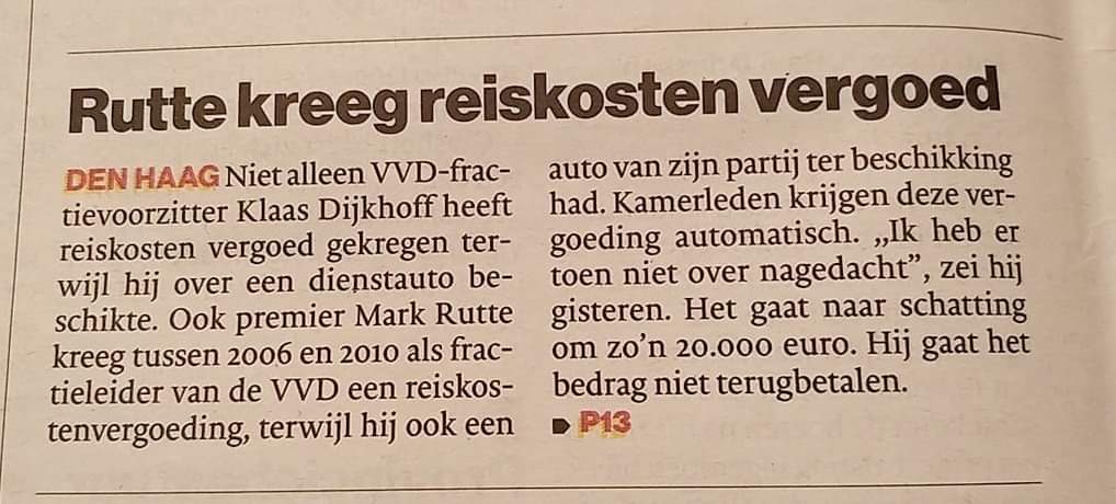 Voor de burger heeft zo een 'foutje' een negatieve uitkomst!  20.000 euro #peanuts