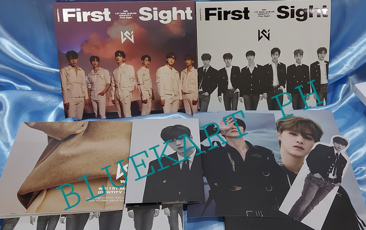 ONHAND ONHAND #HELPRTUNSEALED ALBUMPHOTOCARD210PHP ea. + LSFWEI-1ST MINI ALBUM (IDENTITY:FIRST SIGHT)SEE PHOTO FOR THE INCLUSIONSCan do shoppee checkout via GogoTO ORDER DM ME #WEI  #BLUEKARTPH_ONHAND