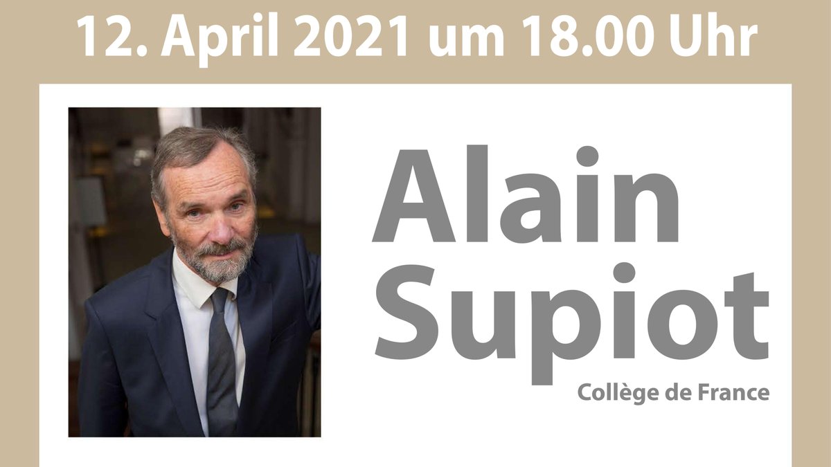 Alain Supiot (Collège de France) Le règne de la loi face à l'empire du calcul ? L'actualité de La Gouvernance par les nombres. Conférence d'ouverture du semestre universitaire ce soir à 18 heures. cmb.hu-berlin.de/kalender/termi…