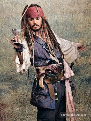 - Johnny Depp as Jack Sparrow (Rrrrr)When you think of a Pirate, NOONE k!lled that role, than Johnny Depp. This man is so talented. He made many of us Love the Whole Pirates of the Caribbean Franchise 