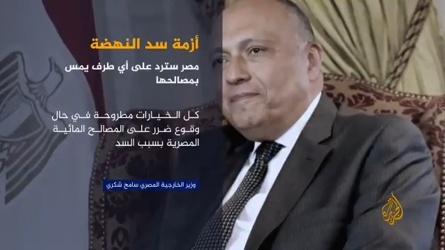 سد النهضة.. سامح شكري أي ضرر بحقوق مصر المائية يعد عملا عدائيا