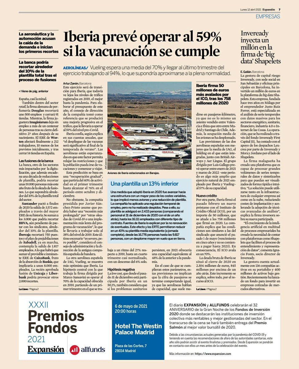 Encantados de anunciar la inversión en <a href="/shapelets/">Shapelets</a>, la plataforma de #análisis de series temporales de datos en entornos de Big Data y bienvenidos a la familia #Inveready! 😉 💪 #bigdata