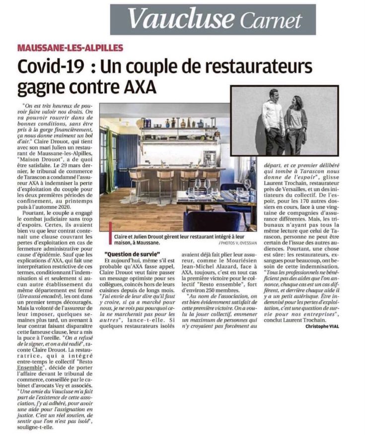 resto_ensemble's tweet photo. [Revue de Presse] #restoensemble 
Merci @laprovence https://t.co/JjUGAYhVKr