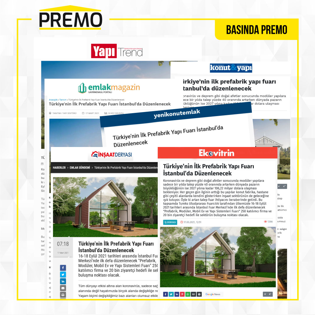 Basında PREMO #premoexpo #prefabrikev #tinyhouse #gezenev #prefabrikevlerim #prefabrikkonut #prefab