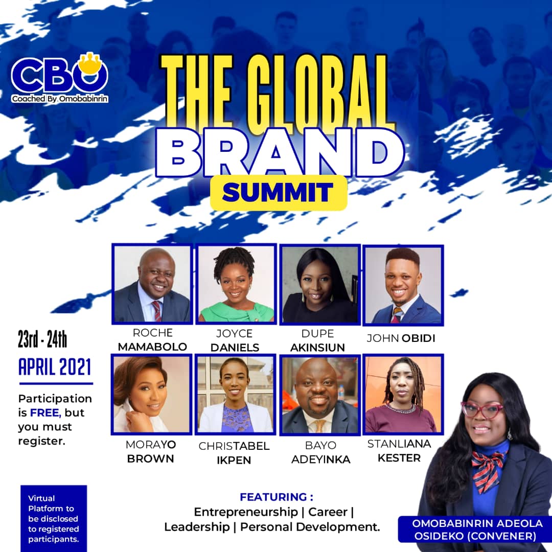 AminaJaphlet's tweet photo. You get to hear from John Obidi,  Dupe Akinsiun, Roche Mamabolo, Joyce Daniels, Morayo Brown and others.

They are seasoned speakers in their respective fields.

Do not miss this opportunity.

Let's move to the next level on the 23rd and 24th of April. https://t.co/nW8VQLjaTq