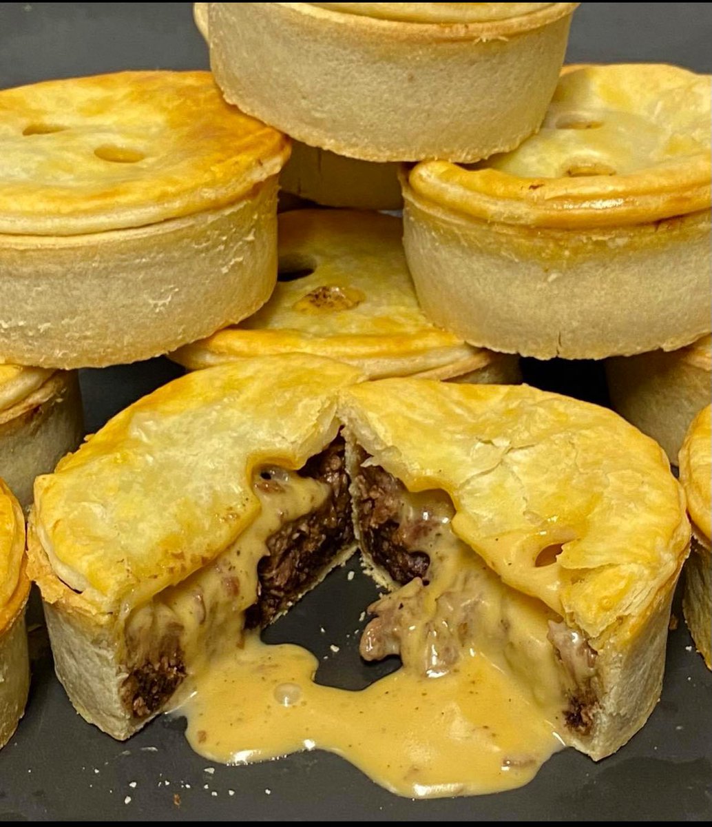 Everybody out queuing for shops and pints, and I’m sat in waiting for a delivery of these pies 🤤 #lifeofpie