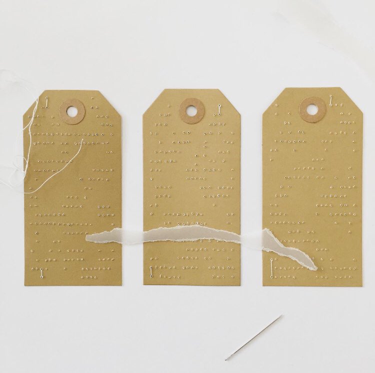 bethjohnsonart's tweet photo. Started playing around with luggage tags a few weeks ago, thinking about the journey I’ve been on over the last year (haven’t we all!) Drawing in different elements from previous works. Still working on it... https://t.co/Gfh8ycRMAx