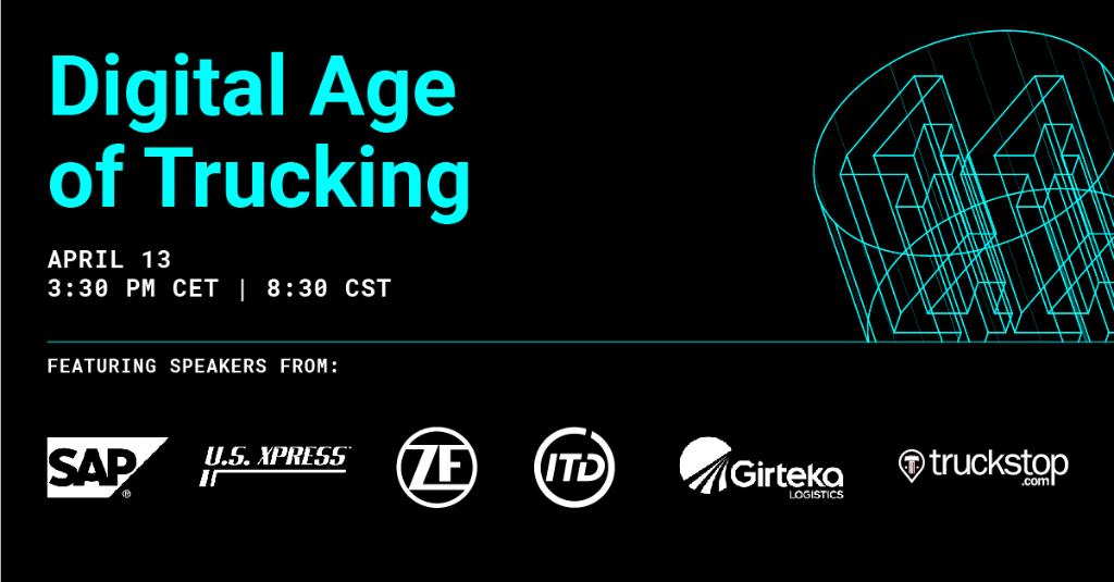 Last chance to register! 📢 Join the Digital Age of Trucking conference tomorrow and listen to leading industry experts examine the importance of #digitization and real-time visibility in the global #trucking space. Register here: bit.ly/3rdR7U6 #mobilizingCVintelligence