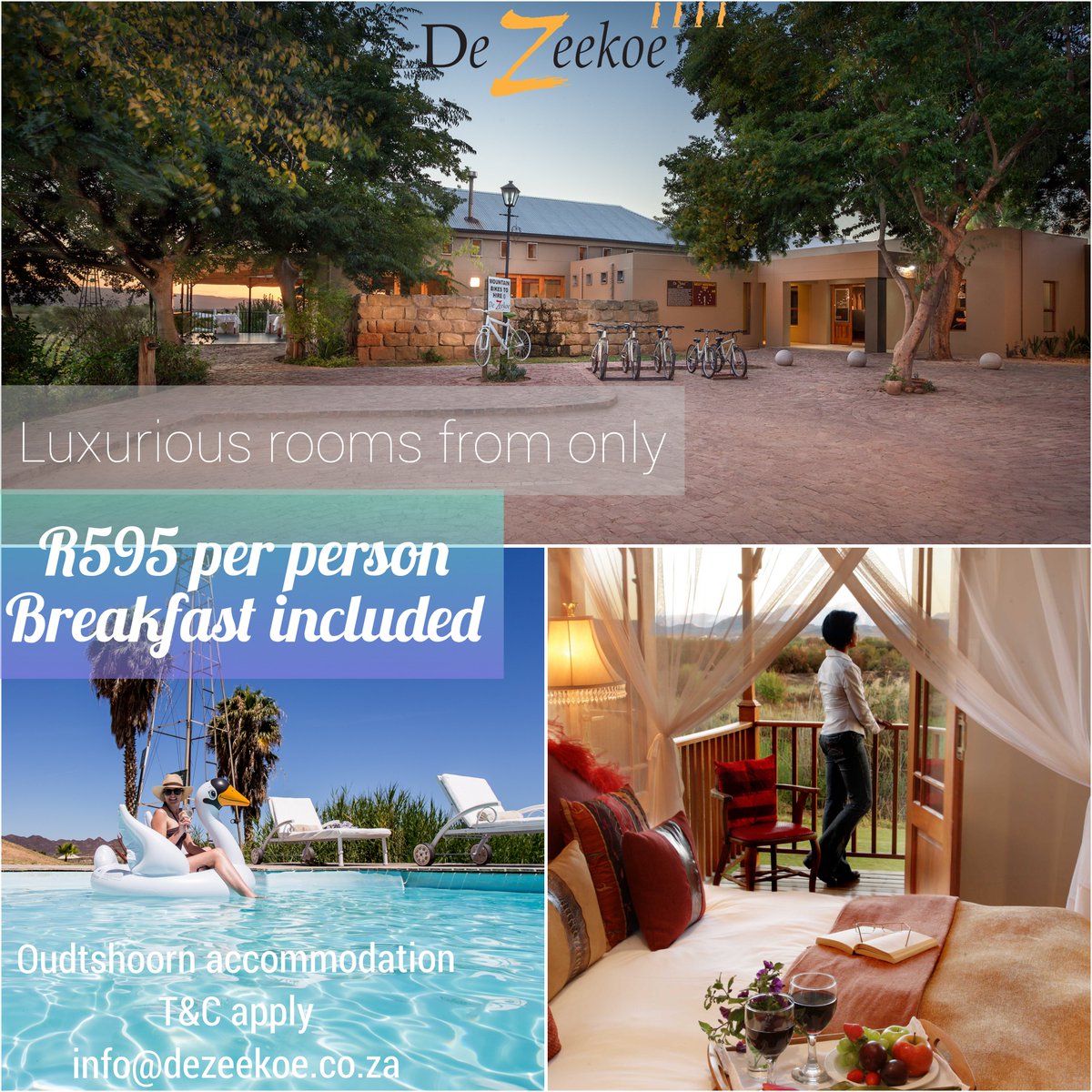 Last minute #specials 
<a href="/LekkeSlaap/">LekkeSlaap</a> <a href="/WegBreekSA/">Vakansie Akkommodasie</a> <a href="/visitoudtshoorn/">Oudtshoorn Tourism</a> <a href="/Route62ZA/">Route62 South Africa</a> #holidays #discount #oudtshoorn