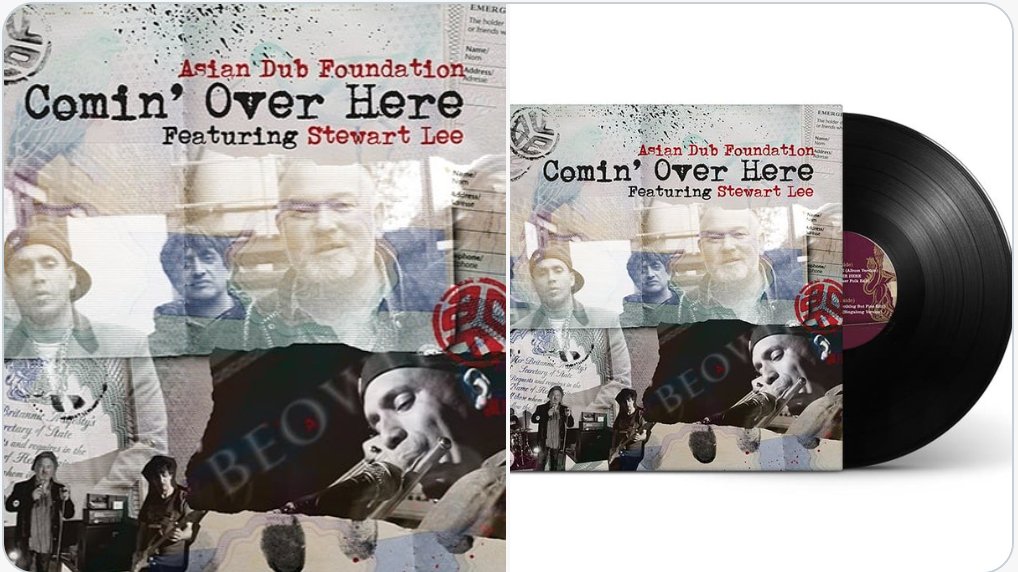 Out now! Support your local record store & get the 12' vinyl version of @cominoverhere ft. #StewartLee inc. the Huguenot & Beaker Folk/Nothing But Fins versions. Thanks to @flashbacklondon @spillersrecords @harbouremsworth and everyone else spreading the word pls RT!