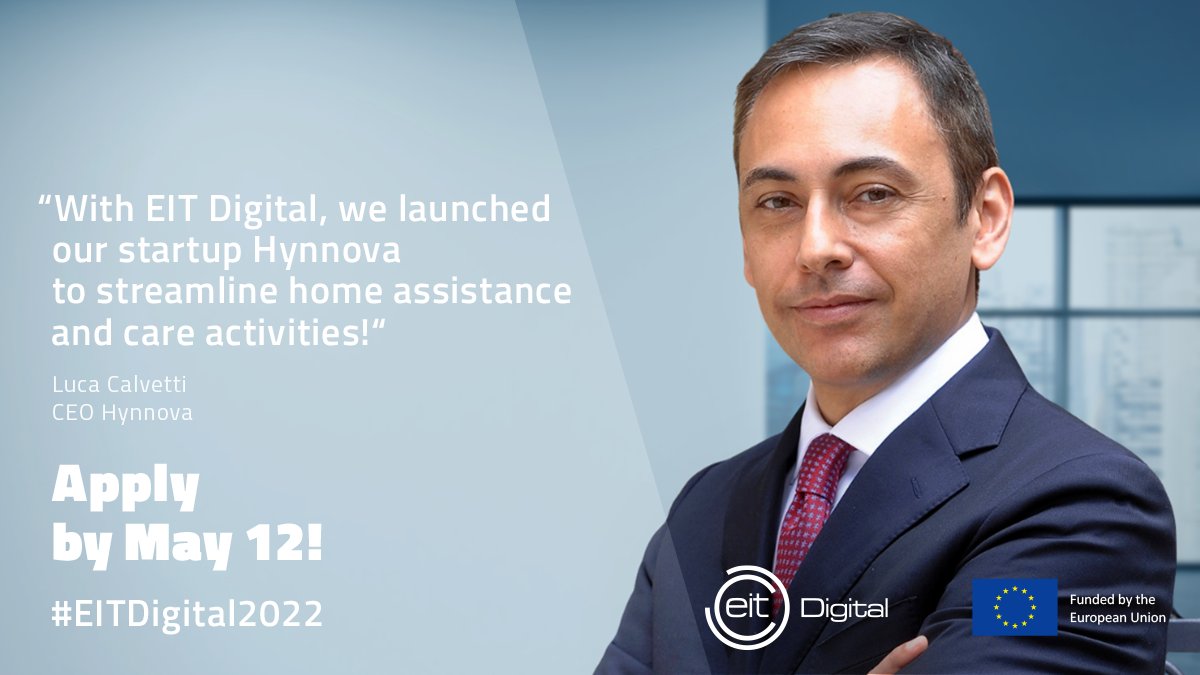 Launch or boost your #digital #deeptech startup with top European partners like the team at Hynnova did. Join #EITDigital2022​ and submit your plans by May 12​. okt.to/e7ikR6 #EUTech