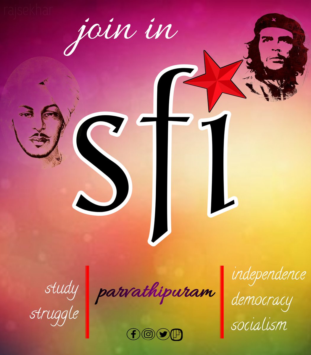 Sfiparvathipur1's tweet image. #JoinSFI 
#StudyStruggle 
#sfiparvathipuram