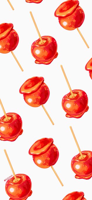 「りんご飴 シンプルな背景」のTwitter画像/イラスト(人気順)