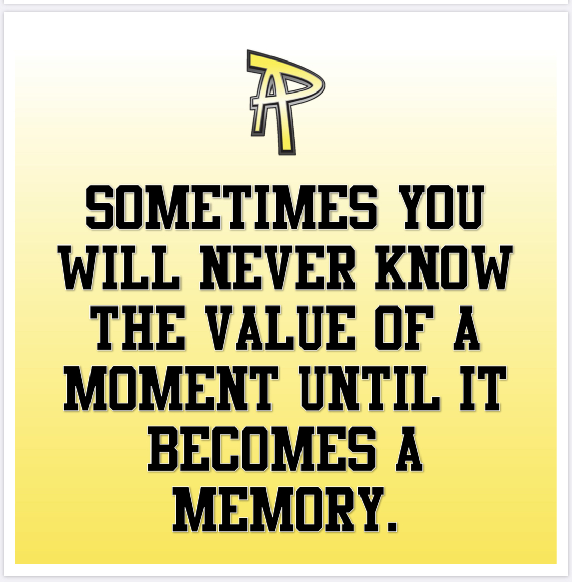 Make the MOST out of today! YOU GOT THIS! 💛🖤 #MotivationalMonday #PAmily #PA4L #ItsAPAmilything #Ohana