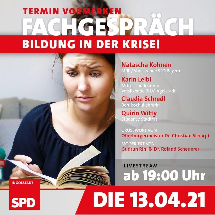 Wir Laden morgen zum Fachgespräch ein: Bildung in der Krise! 📺 youtu.be/4Ivr4vIsH9Y <a href="/JusosIN/">Jusos Ingolstadt</a> @JusosBayern @spdmuenchen <a href="/SPD_Eichstaett/">SPD Eichstätt</a> <a href="/BayernSPD/">SPD Bayern</a>