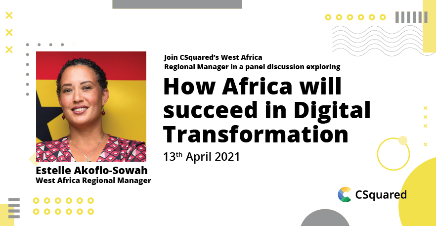 CSquared Group (@csquared_africa) on Twitter photo "Have you registered for the Digital Intra Africa webinar? Our West Africa Manager, <a href="/NaaAnyoko/">Estelle Akofio-Sowah</a> will be on a panel sharing insights into how CSquared is contributing to Africa's Digital Transformation. To join the conversation, register on events.capacitymedia.com/event/e441b208…
#BroadbandAccess "Have you registered for the Digital Intra Africa webinar? Our West Africa Manager, <a href="/NaaAnyoko/">Estelle Akofio-Sowah</a> will be on a panel sharing insights into how CSquared is contributing to Africa's Digital Transformation. To join the conversation, register on events.capacitymedia.com/event/e441b208…
#BroadbandAccess