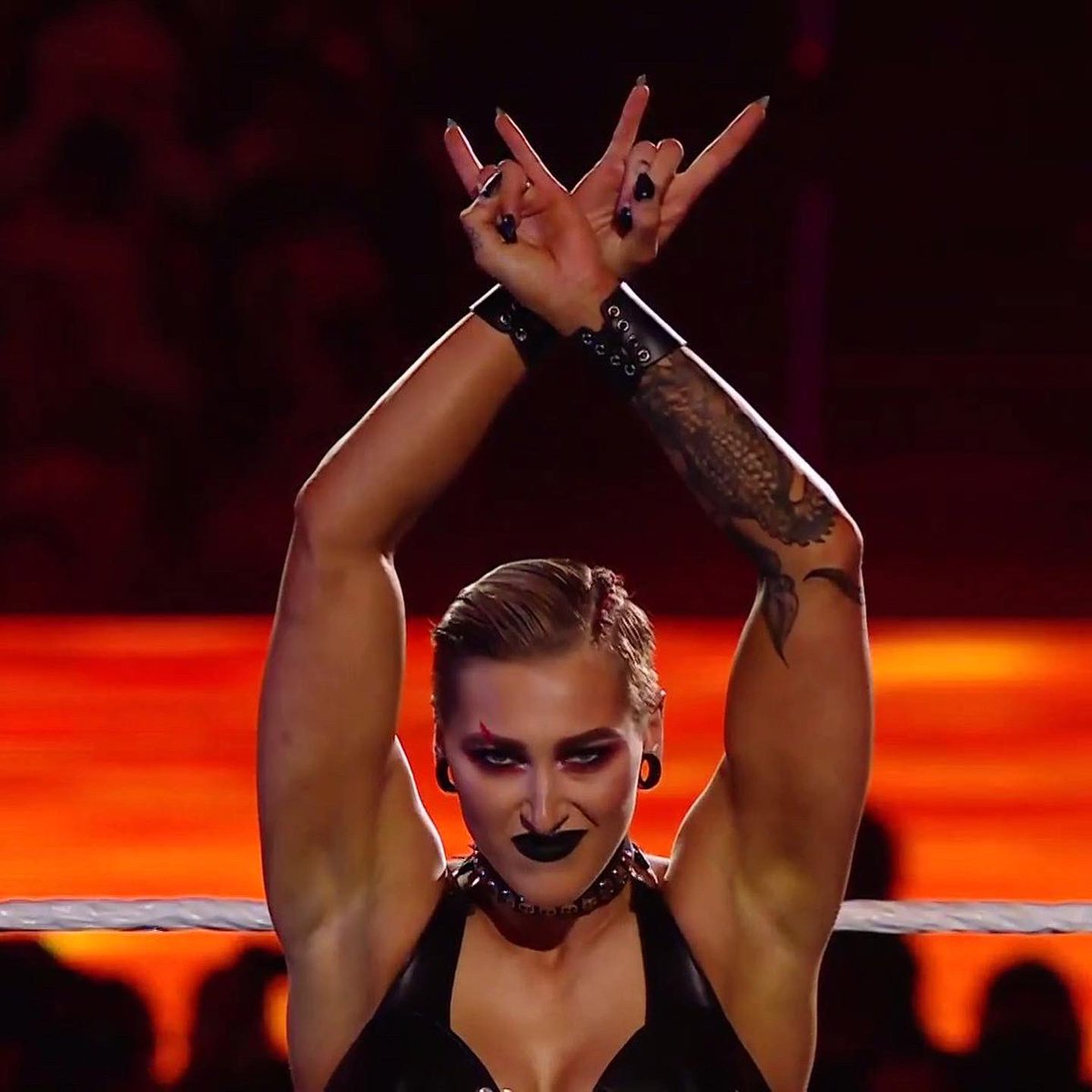 RheaRipley_WWE's tweet image. The gates of hell have opened... Your worst Nightmare has arrived! 👹 #AndNew #WrestleMania