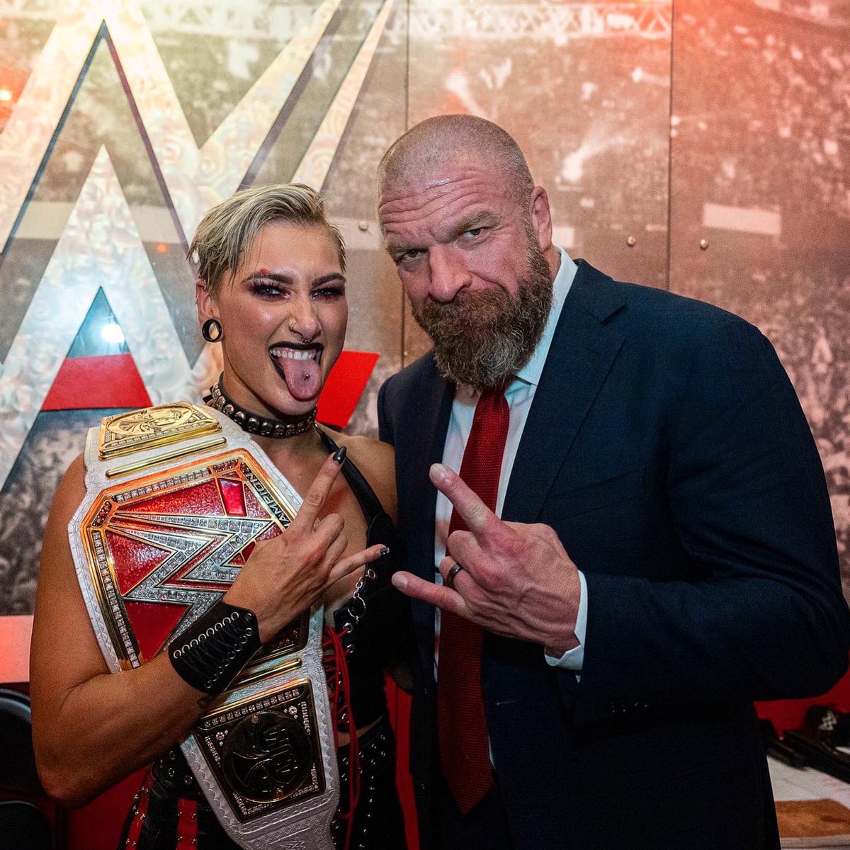 RheaRipley_WWE's tweet image. The gates of hell have opened... Your worst Nightmare has arrived! 👹 #AndNew #WrestleMania