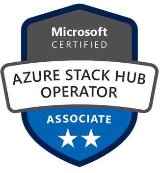 Tiberiu Radu (@rctibi) on Twitter photo updated techcommunity.microsoft.com/t5/azure-stack… to incl the nice shiny badge for the new #AzureStackHub Operator Associate cert and the exam study guide (youtube.com/playlist?list=…)
Congrats to everyone taking/passing the beta exam and good luck to those planning on taking the exam in the future! updated techcommunity.microsoft.com/t5/azure-stack… to incl the nice shiny badge for the new #AzureStackHub Operator Associate cert and the exam study guide (youtube.com/playlist?list=…)
Congrats to everyone taking/passing the beta exam and good luck to those planning on taking the exam in the future!