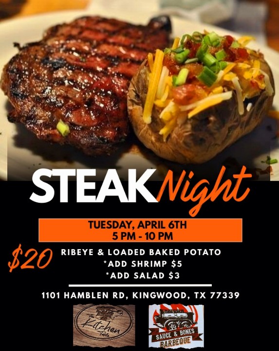 thkitchentable's tweet image. The best steak night in Kingwood, Tx. Join us at #thecoveonhamblen for tore up Tuesday ($4 drafts). 
#thekitchentable #whereyourmamasaideat #whatsonthetable #steak #beer