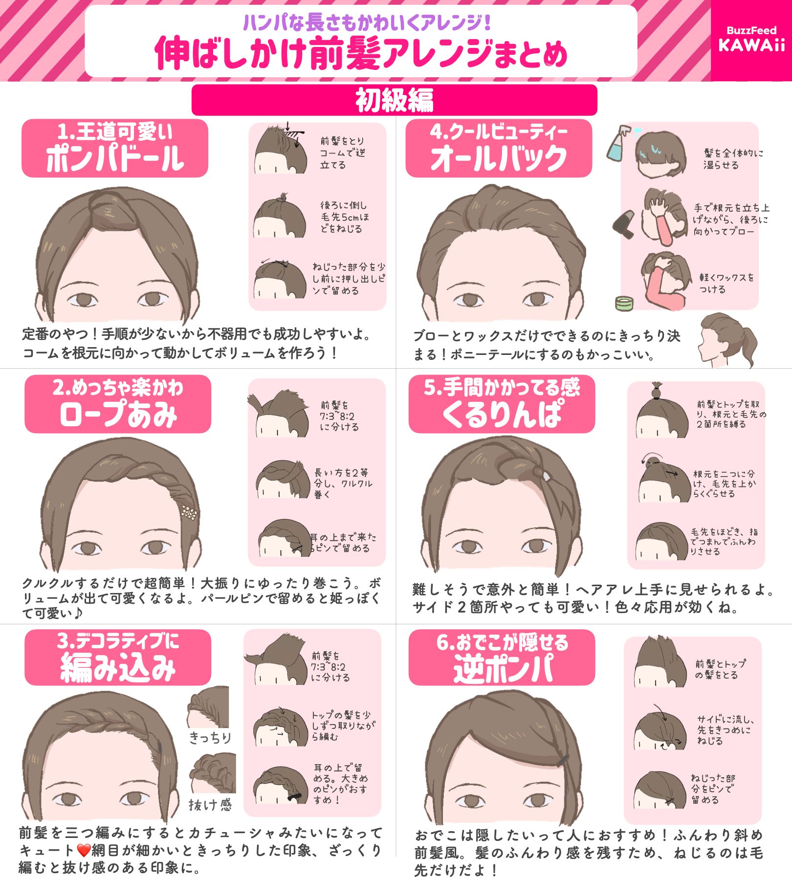 Buzzfeed Kawaii 在 Twitter 上 セットに迷いがちな伸ばしかけ前髪もかわいくアレンジ 意外と簡単にできる 伸ばしかけ前髪のアレンジ方法 を解説します T Co Vlvbwz1gzq Twitter