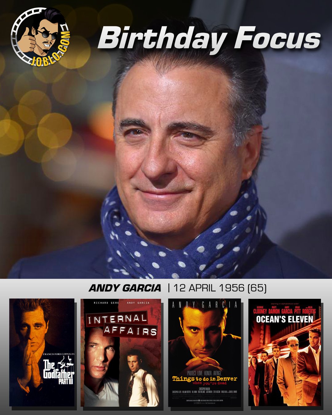 Wishing Andy Garcia a very happy 65th birthday! 