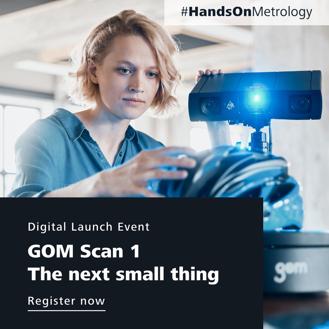We're about to release a brand new #3Dscanner 🤫 Interested in #3Dprinting, #reverseengineering and product #design? Then this is for you. Join us for the launch event of the next small thing. 

Save your seat 📆 April 20, 2021 👉 handsonmetrology.com/digital-events