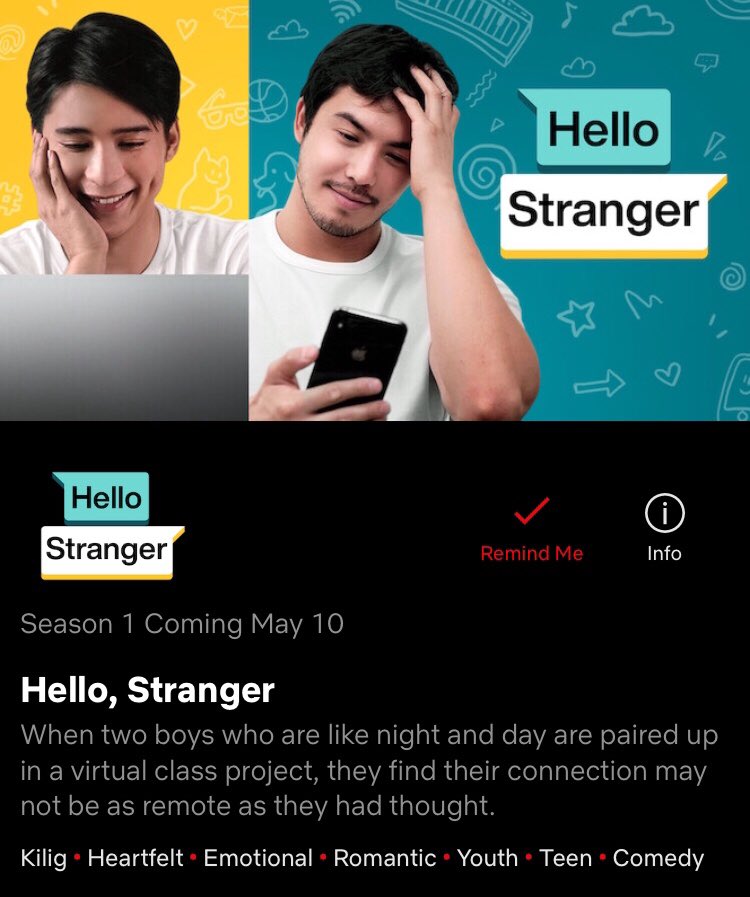 MicoyDelaCruz's tweet image. Reminder set woohoo! ⏰ #HelloStrangerOnNetflix