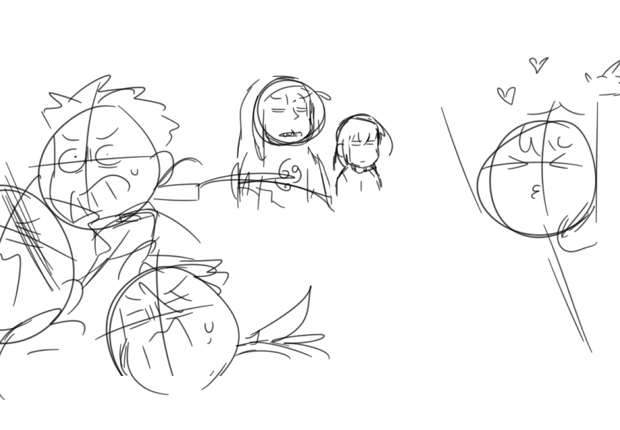 I want everyone knows that I wanted to draw Medb getting cheese'd in 2018 and here's my early draft.
It was scrapped because I was genuinely lazy to find all 4 CUs references