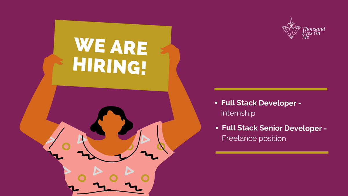 thousandeyeson's tweet image. We are Hiring!! 🤩
If you are keen to be a part of a community initiative and make a difference? This could be a great opportunity for you!
Full Stack Senior Developer - Freelance ➡️ lnkd.in/g35XQCZ
Full Stack Developer Intern. ➡️lnkd.in/gWFDTvW
#stackdeveloper