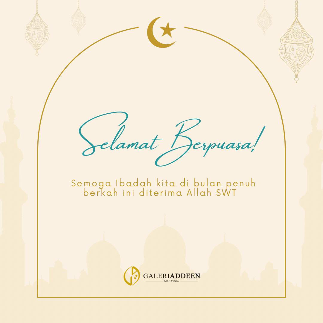 Semoga ibadah puasa kita kali ini diterima Allah SWT. 

#Ramadan