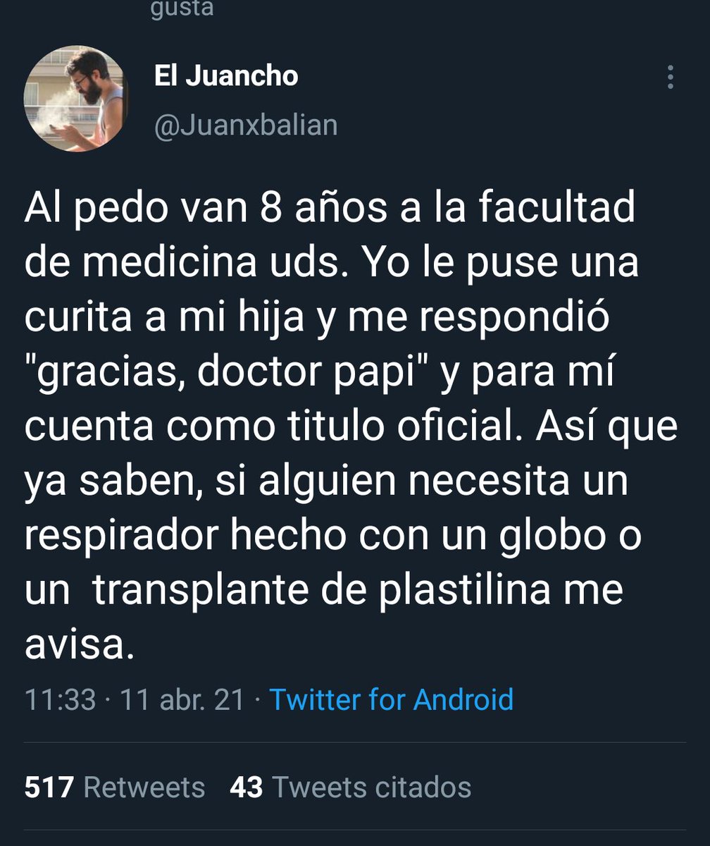 La ternura hecha tuit! Saludos a los papás y en especial a los que desean serlo