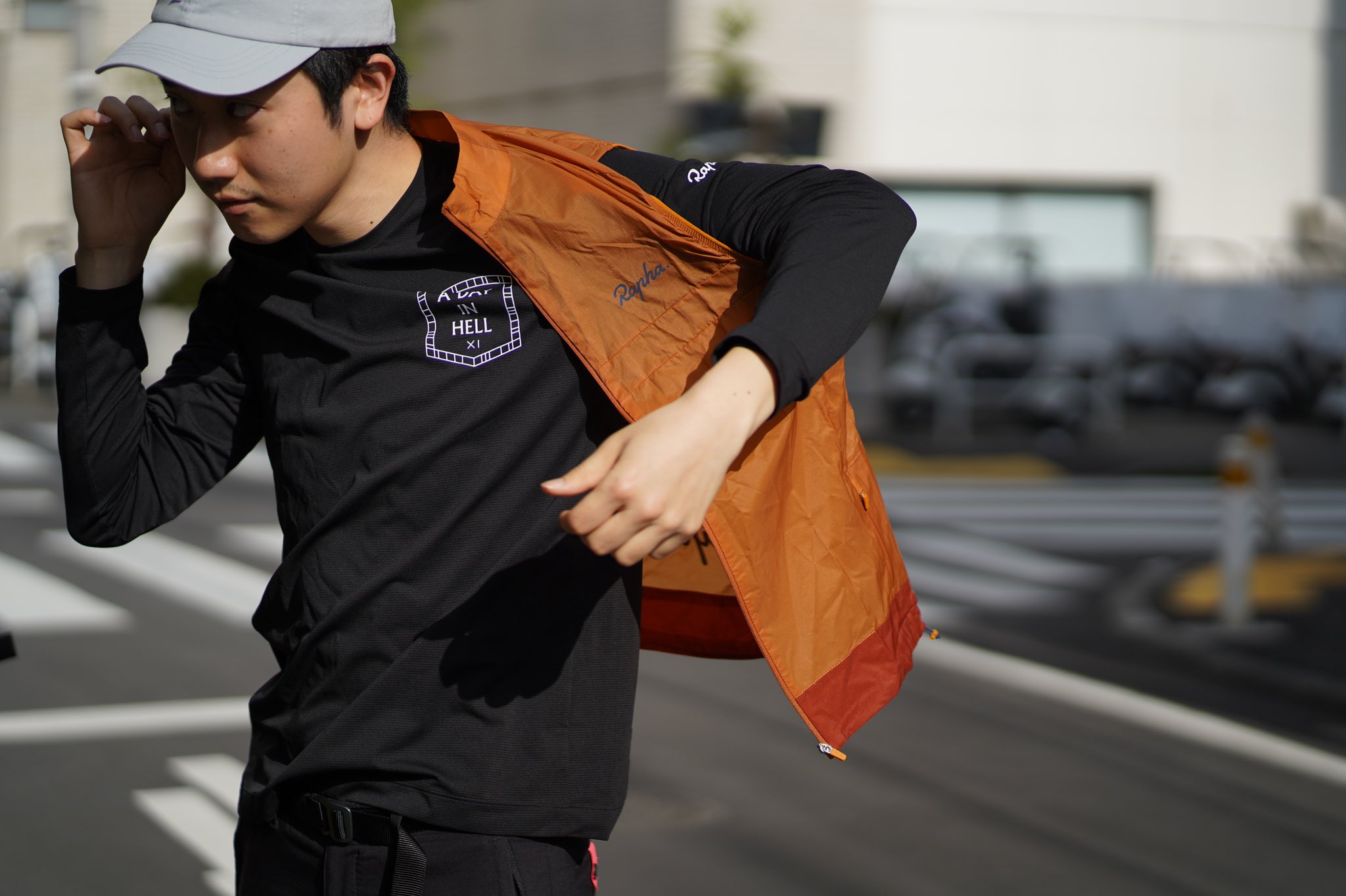 ラファ プロチーム ライトウェイト シャドージャケット - 自転車 ラファ プロチーム ライトウェイト シャドージャケット - 自転車