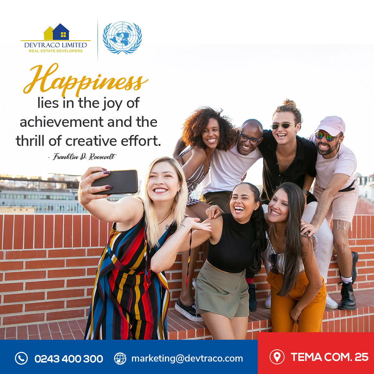 DevtracoLimited's tweet image. Another opportunity to achieve great things and bring happiness to the world. 
#devtracolimited #DevtracoCourts #realestateinghana #hope #achievement #happy #happiness #besafe