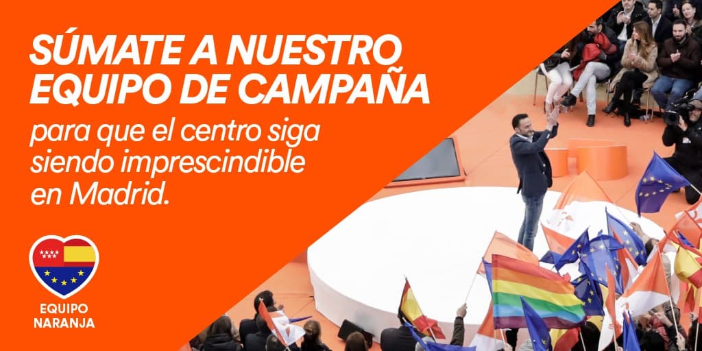 CS_Madrid's tweet photo. 🔜 Este #4M no podemos dejar que los populismos gobiernen la Comunidad de Madrid.

🍊💪 No lo dudes, ¡únete al #EquipoNaranja!
Toda la info aquí 📲 https://t.co/CneUz74BUd https://t.co/Wu8gmipHjM