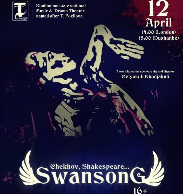 Today <a href="/EBRD/">The EBRD</a> Asia Network will be streaming life talk with the director and actors from Konibodom State National Music &amp; Drama Theater #Tadjikistan followed by the play « cry of the swan » time 14:00 UK link for the community  in the t.me/themahalla <a href="/OrzuArts/">ORZU ARTS</a> <a href="/khodjakuli/">Ovlyakuli Khodjakuli</a>