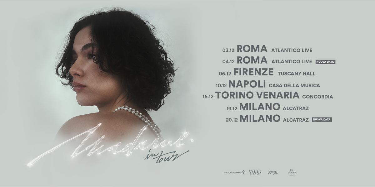 TicketOneIT's tweet photo. Madame: a grande richiesta raddoppiano i concerti di Roma e Milano!✨ @sonolamadame1 

I biglietti delle nuove date saranno disponibili online a partire da lunedì 12 aprile alle ore 14.00!

Scopri i dettagli:
https://t.co/jQ6tm5oPAQ https://t.co/QAbWXdv9rq