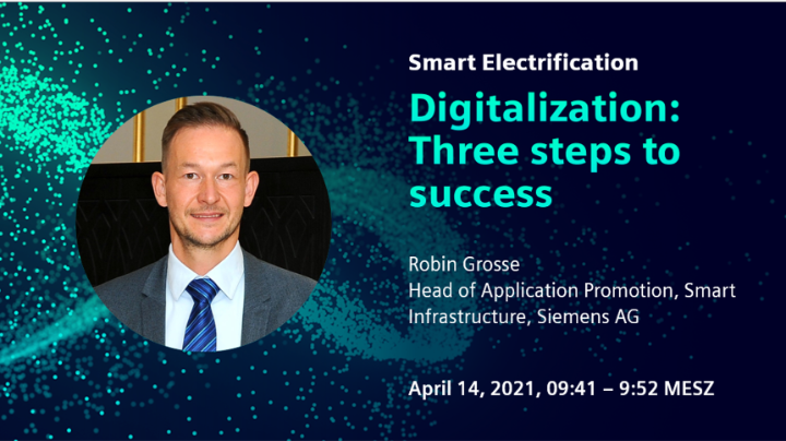 Does it really only take three steps to unleash the benefits of digitialization in power distribution? 

👉 Listen to Robins Grosse interview &amp; register for free sie.ag/39SBr2Z

#HM21 #digitalization #lowvoltage #powerdistribution