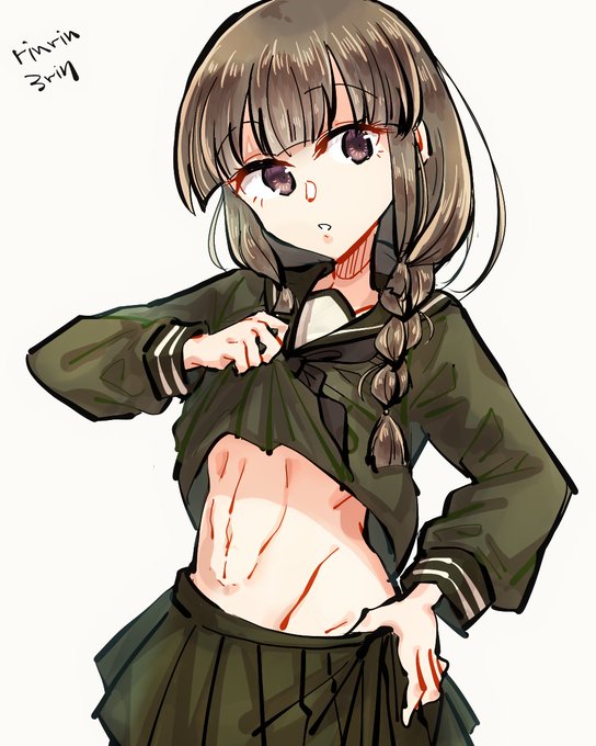 艦これらくがき。「北上さん腹筋みーせーて!」「ん、どーぞー」
リプに水着差分あります! 