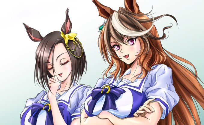 夜上げ〜会長とエアグルーヴ #ウマ娘
今回はシンボリルドルフの練習目的で描いて見ましたのん(特に髪型) 