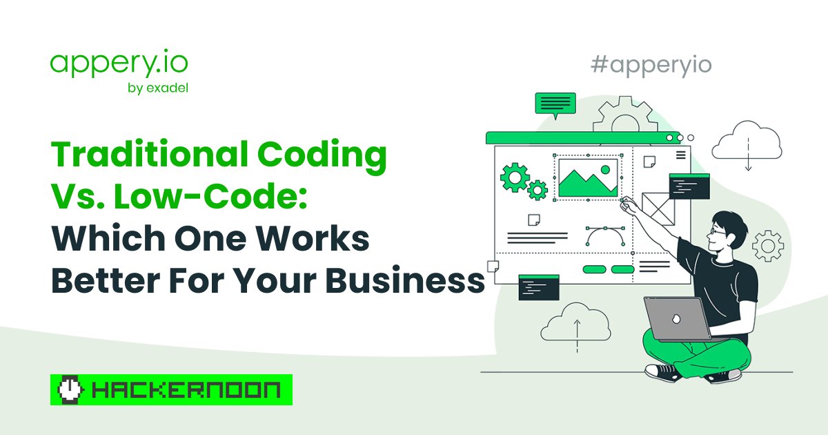 apperyio's tweet image. #Low_code vs. #traditional_development: which path should your company take? This summary of low-code and traditional development strengths and limitations might help you make the best decision: bit.ly/2PYvWsH
Appery.io @hackernoon